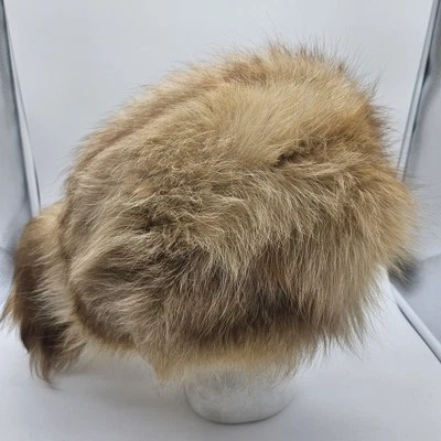 Raccoon Tail Hat Daniel Boone Davey Crockett Cap Adult Faux Fur Natural Fun - Image 1 of 4