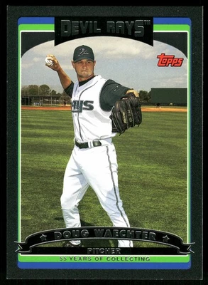 Doug Waechter Tampa Bay Devil Rays 2006 Topps Black #478 SN /55 - Image 1 of 2
