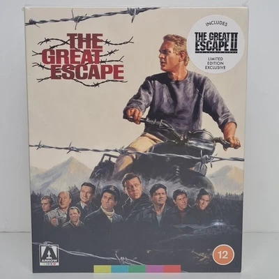 The Great Escape 3 Disc Limited Edition Arrow Video Blu-ray Steve McQueen WW2 - Image 1 of 4