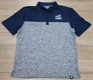 NWT Chicago White Sox Cooperstown Mens Fanatic XL Polo Shirt VTG Logo Blue Gray - Picture 1 of 8
