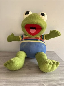 Muppets Babies Vintage 1986 Henson Jumbo Kermit The Frog Collectible Plush - Picture 1 of 10