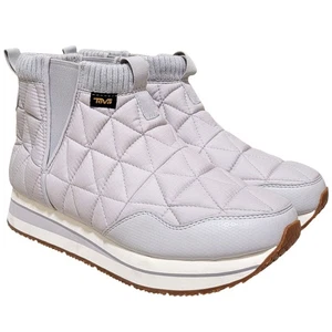 Teva Women ReEmber Mid Platform Slip On Ankle Booties Size US 9 Ivory/Vapor Blue - Picture 1 of 5