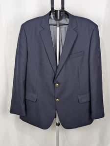 Stafford Blazer Suit Jacket Mens 48R Navy with Gold Buttons Classic Fit - Picture 1 of 12
