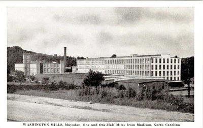 Mayodan, NC North Carolina  WASHINGTON TEXTILE MILLS  Rockingham County Postcard - Image 1 of 2