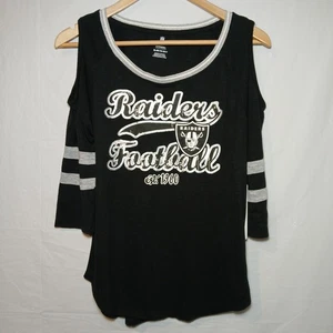 Raiders Football NFL Teens XL Cold Shoulder Top Neu mit Etikett! - Bild 1 von 7