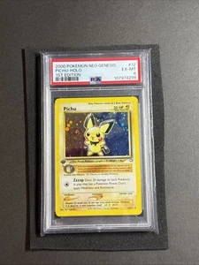 Pokemon Neo Genesis 1st Edition Pichu 12/111 PSA 6 - Picture 1 of 19