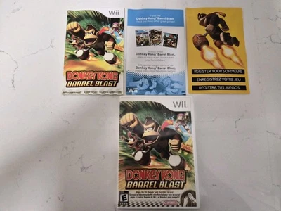 Donkey Kong Barrel Blast Nintendo Wii Case, Manual, + Marketing Inserts - Image 1 of 2