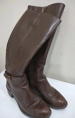 Chaps Rhiannan Mujer Marrón Alto Hasta la Rodilla Arnés Montar Botas de Invierno/US 6 B Foto 1 de 4