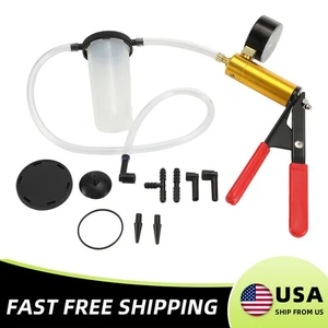 Hand vacuum pressure pump tester Brake Fluid Bleeder Bleeding Kit - Picture 1 of 9