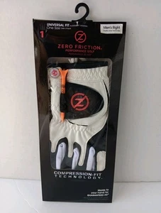 Guante de golf ajuste de rendimiento de fricción cero ajuste universal para hombres (blanco) nuevo en paquete - Imagen 1 de 3