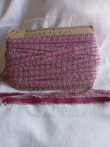 Vintage unbenutzter Pierre Frey Gimp Zopf auf Original Ordenskarte. 10m+ - Bild 1 von 6