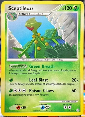Sceptile Arceus Rare Pokémon TCG 30/99 Platinum - Image 1 of 4