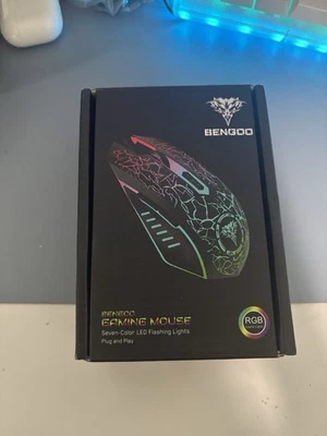 Mouse para jogos Bengoo, videogame, mouse, LED, jogos, plug-in, BENGOO - Imagem 1 de 2