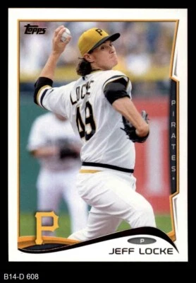 2014 Topps #608 Jeff Locke Pirates 8 - NM/MT - Image 1 of 2