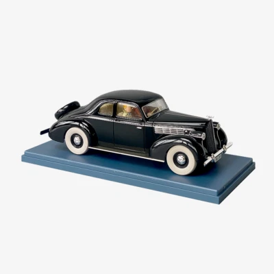 HERGE TINTIN THE PACKARD OF MUSKAR XII #28 Modellino auto 1/24 merce autentica - Immagine 1 di 4