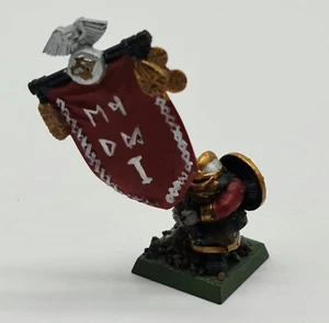 Dwarf Warriors Standard Bearer Warhammer Fantasy Dwarfs Enano pintado - Imagen 1 de 2
