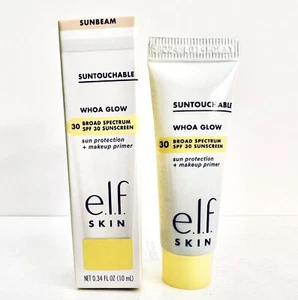 Protector solar Elf Suntouchable Whoa Glow amplio espectro FPS 30 en Sunbeam Mini 10 ml - Imagen 1 de 3