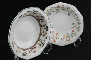 Set 2 Platos Cuencos de porcelana CHURCHILL Inglaterra VINTAGE Estampado Floral - Picture 1 of 9