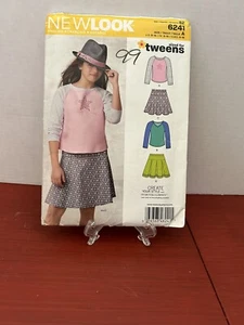 Top e gonne bambino Simplicity New Look modello UNCUT 6241 taglia 8-16 - Foto 1 di 5