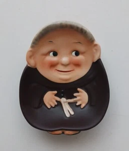 Vintage Goebel Friar Brown Tuck Monk Spoon Rest 3"x4" - Picture 1 of 11