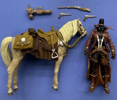 SPAWN McFarlane Toys GUNSLINGER with HORSE (7" 1:10) COMPLETE Designer Edition - Image 1 of 3