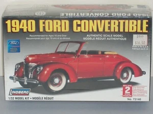 Lindberg 1/32 Scale 1940 Ford Convertible - Factory Sealed - Picture 1 of 1