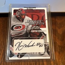 Kevin Weekes 2003-04 BAP Ultimate Memorabilia Autographs Silver #43 /135