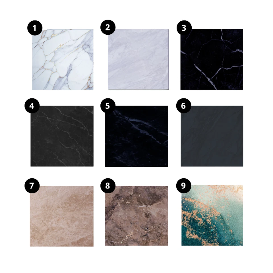 24X Marble Tile Stickers Wall Sticker Self-Adhesive Stick On Kitchen Bathroom - Image 1 of 1