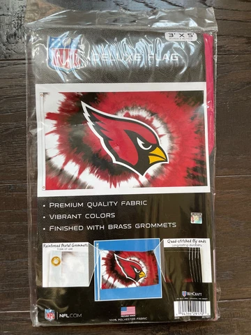 Arizona Cardinals Deluxe Flag 3 feet by 5 feet Free Shipping Cover