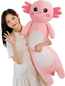 Long Axolotl Plush Pillow, Cute Axolotl Stuffed Animal Body Plush Soft Plushies - Picture 1 of 7