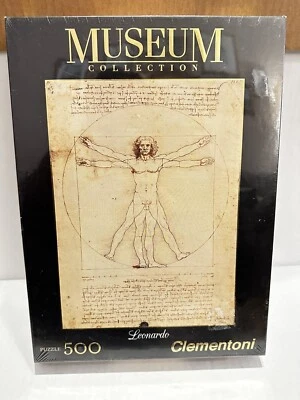 Clementoni Museum Collection 500 Piece Leonardo Vitruvian Man Puzzle New, Sealed - Image 1 of 4