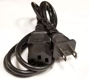 2 PRONG POWER CORD AC ADAPTER CABLE FOR XBOX 360 NEW - Imagen 1 de 1