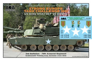 1/35 Strong Europe Tank 2018 M1A2 SEP V2 Abrams Decal for Rye Field Model/VOIIO - Foto 1 di 1