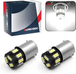 2Pack 12V White 67 89 97 631 5007 5008 R5W R10W 1156 LED Bulb Mini BA15S for Car - Picture 1 of 5