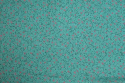 Tela BENARTEX 100% Algodón YARDAGE ST. NICOLE DESIGNS Navidad Tulipanes en Verde Foto 1 de 4