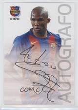 2004-05 Panini Megacracks Barca Campeon Autografo Spanish Samuel Eto'o #75