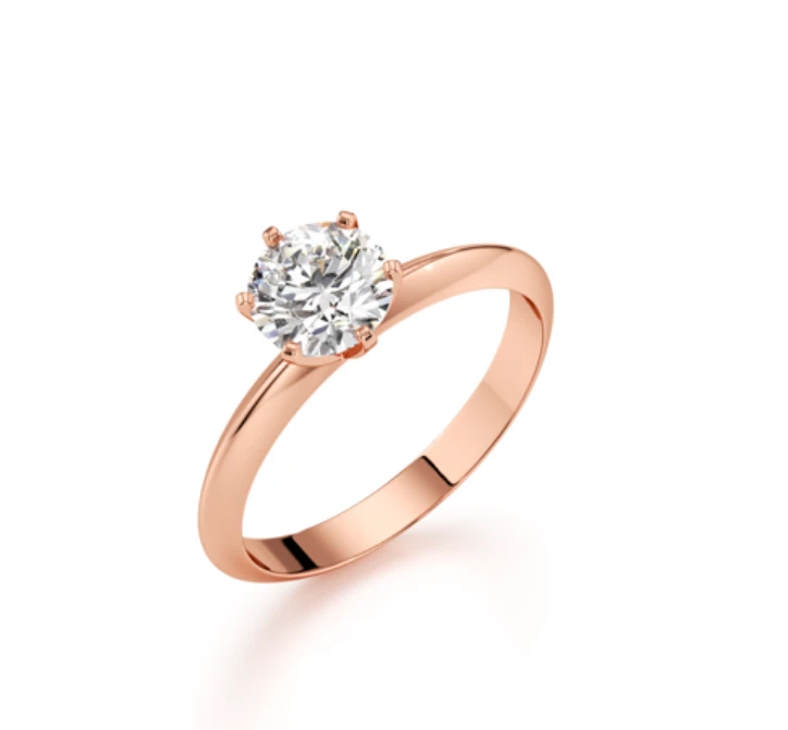 Anello CVD in argento sterling 925 con diamanti coltivati ​​in laboratorio D ... - Immagine 1 di 1