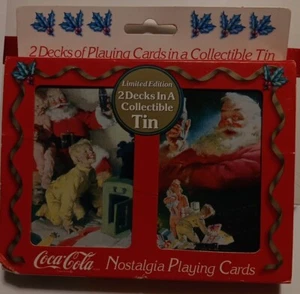 Tarjeta de juego vintage Coca-Cola 1996 2 barajas nostalgia lata coleccionable ¡NUEVA! ¡SELLADA! - Imagen 1 de 7