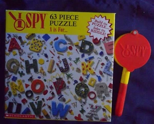 I Spy 63 Piece Puzzle by Briarpatch 11x15 inch+I Spy magnifier glass bonus - Picture 1 of 6