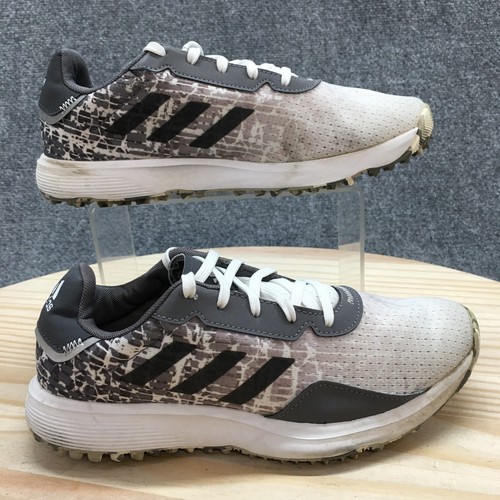 Scarpe Adidas Youth 6 S2G sneakers da golf senza punte grigie stringate basse ART GV9785