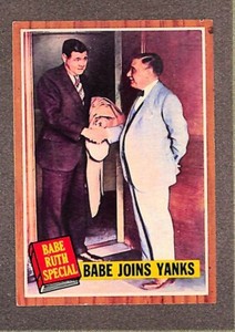 1962 Topps #136 Babe Ruth Special Babe Joins Yanks