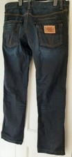 Dolce &Gabbana D&G mens dark blue destressed denim jeans W35