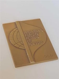 1968 Festival Internacional de Cine y TV de Nueva York Medalla de Bronce por Medalucart.co - Imagen 1 de 3