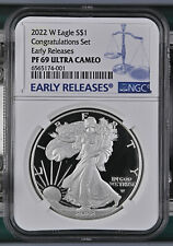 2022 W $1 Congratulations American 1 Oz Proof Silver Eagle NGC PF69 ER In Stock