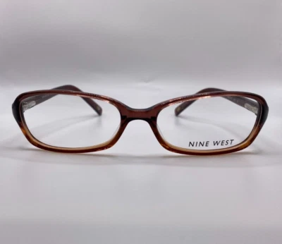 Nine West NW390 JKW Crystal Brown Plastic Optical Eyeglasses Frame 53-16-130 - Image 1 of 4