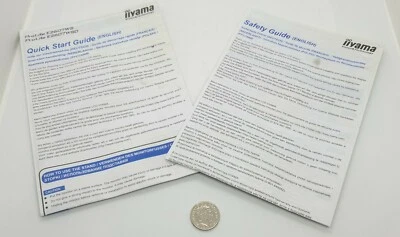 SAFETY GUIDE/QUICK START GUIDE for IIYAMA ProLite E2200WS/E2607WSD BOOKLET ONLY - Image 1 of 2