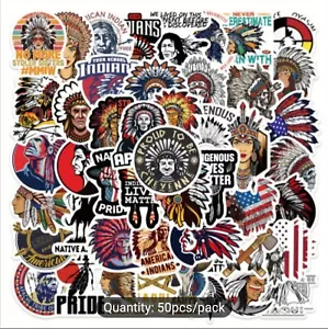 10 STCK. Mini Indianer Indigenous Pride Aufkleber BRANDNEU - Bild 1 von 8