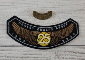 2008 Harley Owners Group HOG Rocker Patch and Pin - Picture 1 of 2