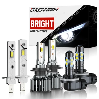 For Hyundai Sonata 2006-2008 H1+H7+881 LED Headlight+Fog Light Bulbs Combo 6000K - Image 1 of 4