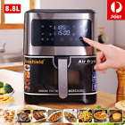 Air Fryer 8.8L Airfryers Electric Digital Oil-Free Kitchen Cooker Lcd Touch Oven
